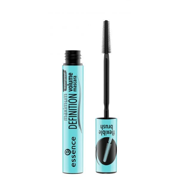 Essence Maximum Definition Rímel à Prova D'água para Dar Volume Tom Black 8ml