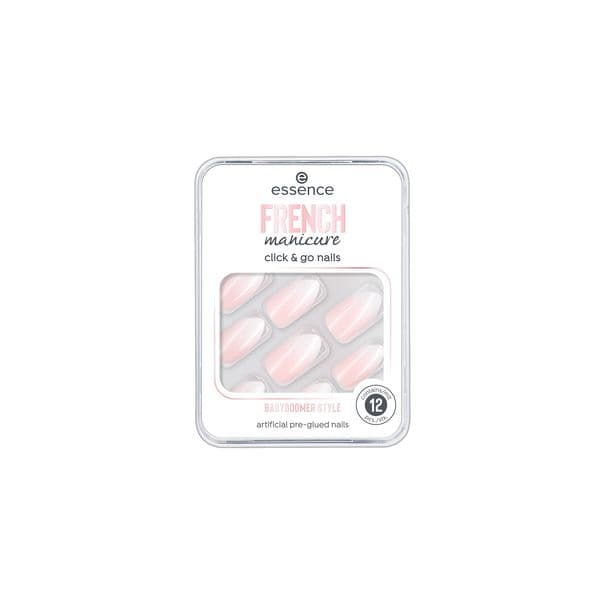 Essence French Manicure Click & Go Nails Tom 02 Babyboomer Style 12 Unidades