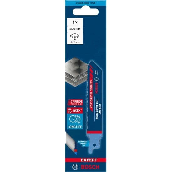 Lâmina de serra sabre S 522 EHM EXPERT ?Thin Tough Metal?, 1 un. refª 2608900359 BOSCH