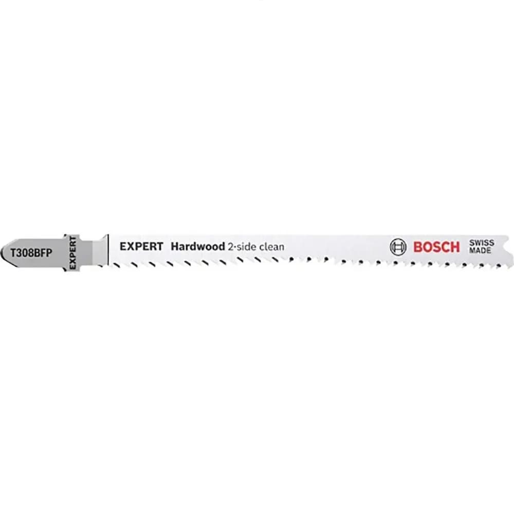 Bosch Conjunto Professional Expert T308bfp Hardwood 2 Side Clean Precision Lâmina de Serra Tico-Tico 5 Unidades Transparente