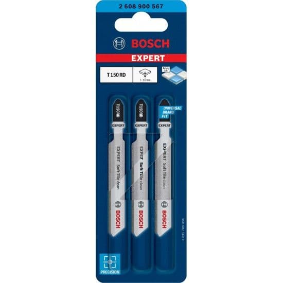 Bosch Lamina de Serra Vertical T 150 Rd Expert Soft Tile Clean 3 u - 10082583