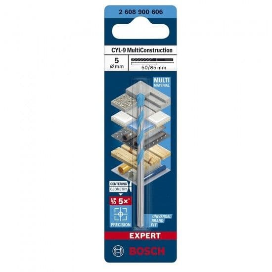 Broca EXPERT CYL-9 MultiConstruction, 5x50 x85 mm 2.608.900.606 BOSCH