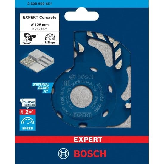 Bosch Mo com Diamante Expert Concrete 125X22.23X4.5MM - 10082643