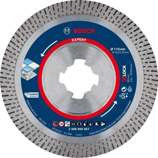 Bosch Discos de Diamante X-lock Expert Hardceramic 115X22.23X1.4X1 - 10082645