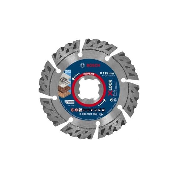 Bosch Discos de Diamante X-lock Expert Multimaterial 115X22.23X2.4 - 10082655
