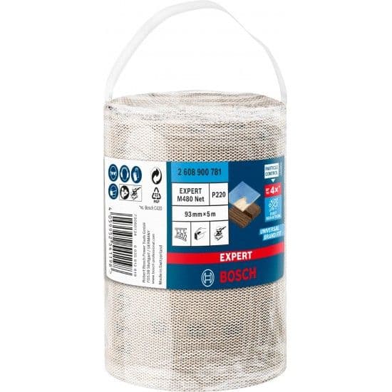 Bosch Rolo de Rede de Lixa Expert M480 93MM 5 M G 220 - 10082749
