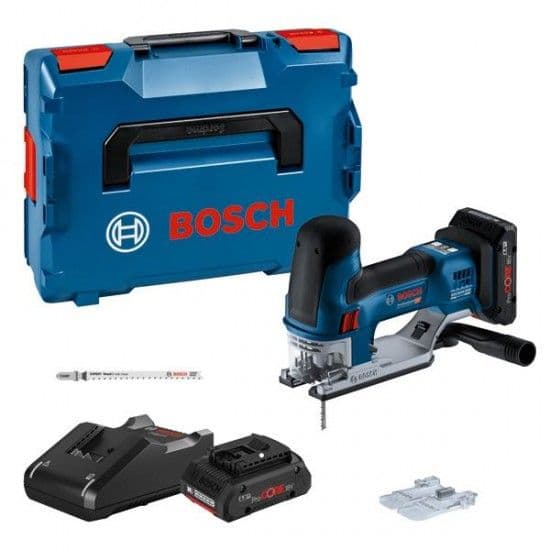 Bosch GST 18V-155 SC Professional Serra Recortes sem Fios com 2 Baterias ProCORE 4.0Ah, Carregador GAL18V-40 e L-BOXX