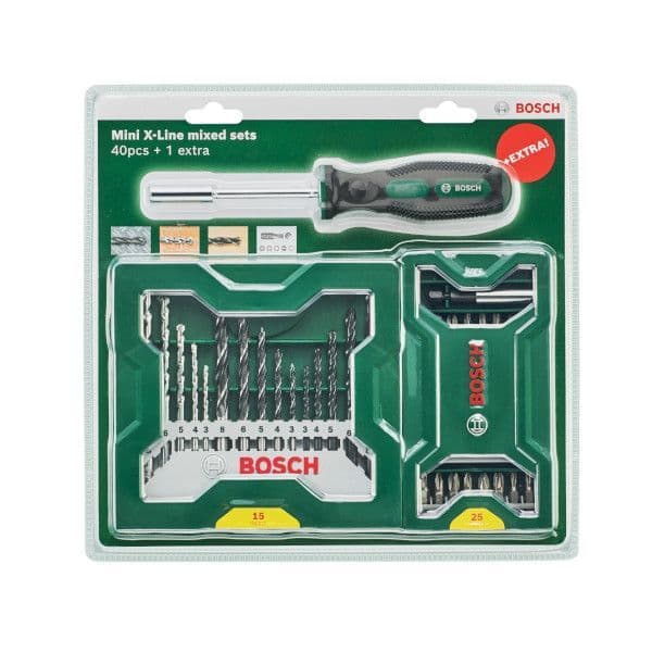 Bosch Mala Mista 40 Peças Mini X-line