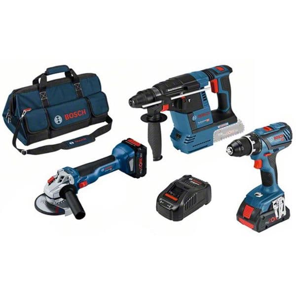 Bosch Kit Combo de 3 Maq. 18v Gsr + Gws + Gbh 18v Professional - BS0615990M3C