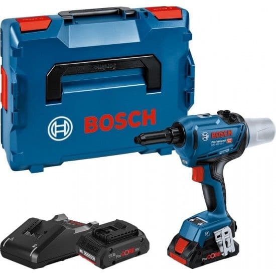 Bosch Rebitadora GRG 18V-16 C (2x4.0Ah) + L-Boxx - 0.601.9K5.001