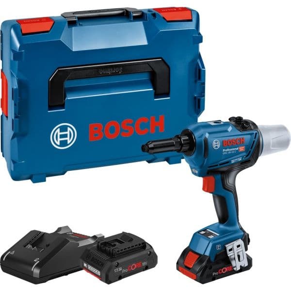 Bosch Rebitadora GRG 18V-16 C (2x4.0Ah) + L-Boxx - 0.601.9K5.001