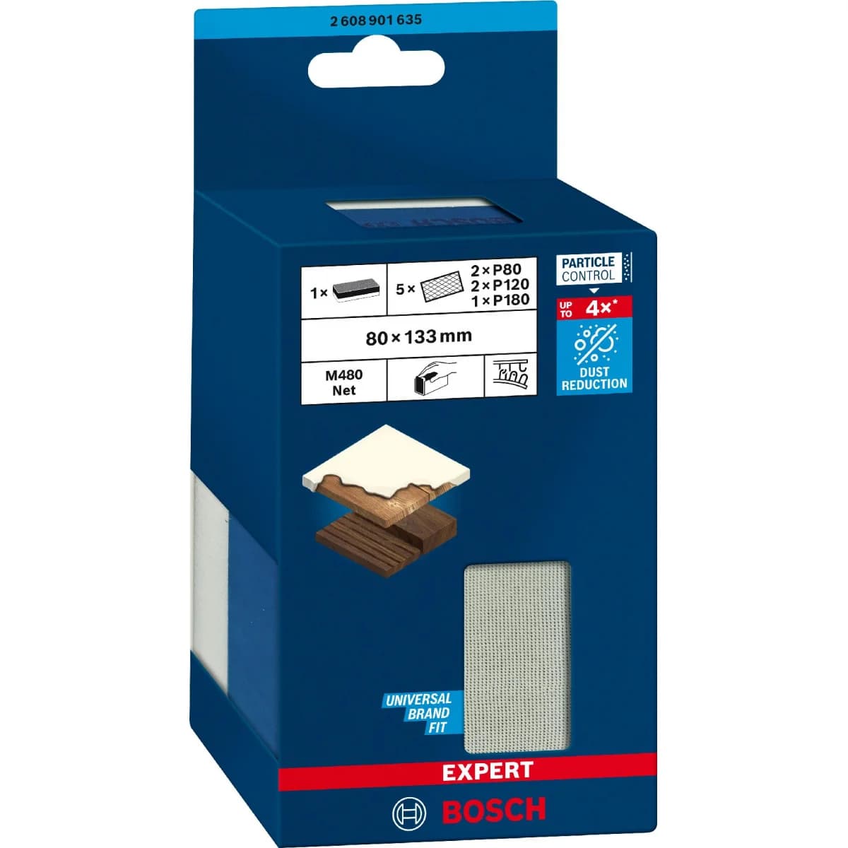 Bloco de densidade EXPERT 80x133 mm refª 2608901635 BOSCH - 2608901635 - Ferramentaspro.pt