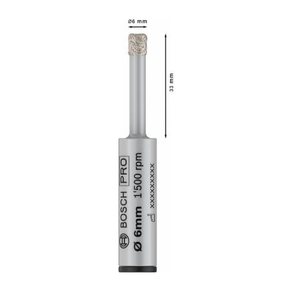 Bosch Broca PRO Ceramic Dry para Azulejos e Cerâmica 6 mm