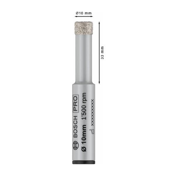 Bosch Broca PRO Ceramic Dry Diamante para Azulejos e Cerâmica 10mm