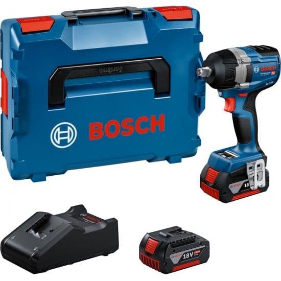 Aparafusadora impacto ½ GDS 18V-750 C + 2 baterias 5.0Ah + carregador L-Boxx refª 06019L9003 Bosch