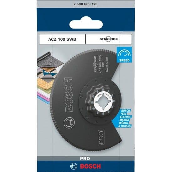 Lâmina multiferramenta PRO ACZ 100 SWB, 100 mm refª 2608669123 BOSCH