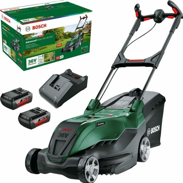 Bosch Corta-Relva AdvancedRotak 36V-40-650 com 2x Bateria Li-Ion 2.0Ah