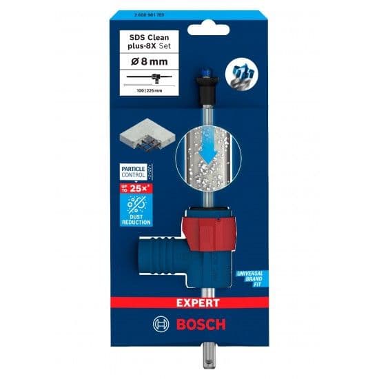 Kit Brocas para martelo EXPERT SDS Clean plus-8X, 8 x 100 x 225 refª 2608901759 BOSCH