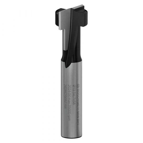 Bosch Fresa Keyhole Bit Pro Ø 13.5x8.6mm Haste 8mm Prateado