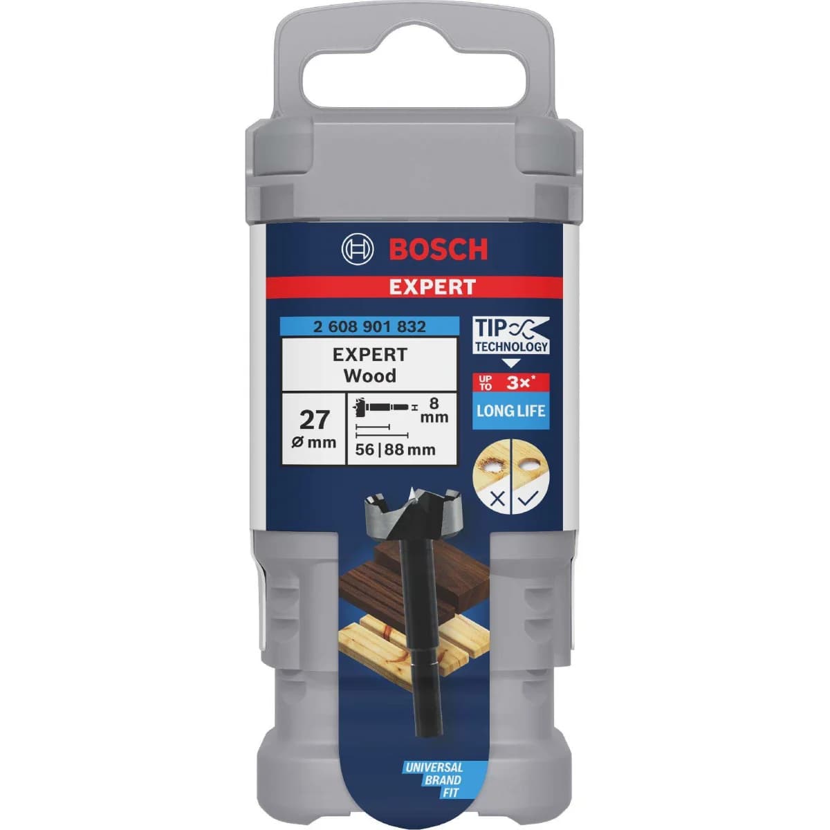 Broca EXPERT Wood Forstner, 27mm refª 2608901832 BOSCH - 2608901832 - Ferramentaspro.pt
