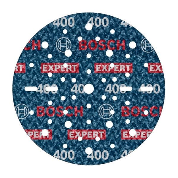 Bosch Disco de Lixa EXPERT O780 50 Unidades 150mm Grão 400 para Madeira Dura e Pintura