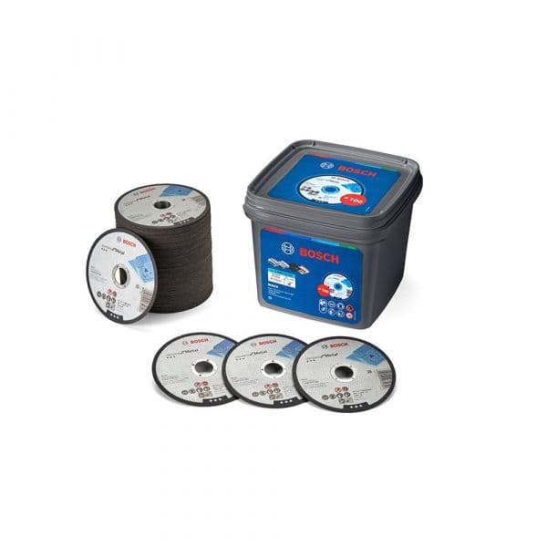 Bosch 115x1 Mm Cubo de Standard Discos Metalicos 100 Unidades Prateado