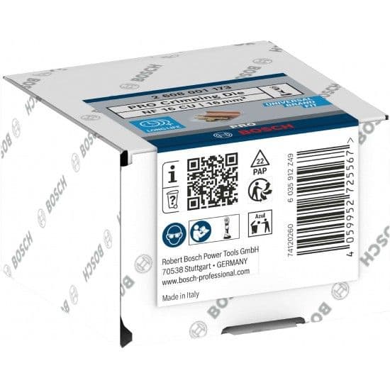 Bosch Matriz de Prensagem/Engaste PRO NF16 CU 16 mm Cobre