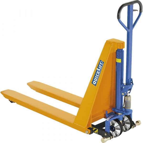 Kaiser+kraft Carro de Elevação de Tesoura, Forquilhas, Manualmente Hidráulico, 1500 Kg Amarelo Melão Ral 1028 - M1024221-968748