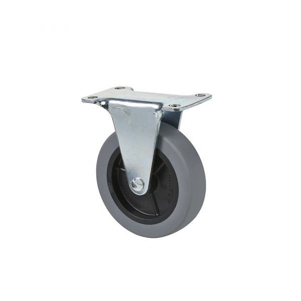 Kaiser+kraft Roda Fixa para Carro de Plataforma em Alumínio, Ø 100 X 25 mm, para Modelo EX-1A Cinzento, Preto - M13532981-345890