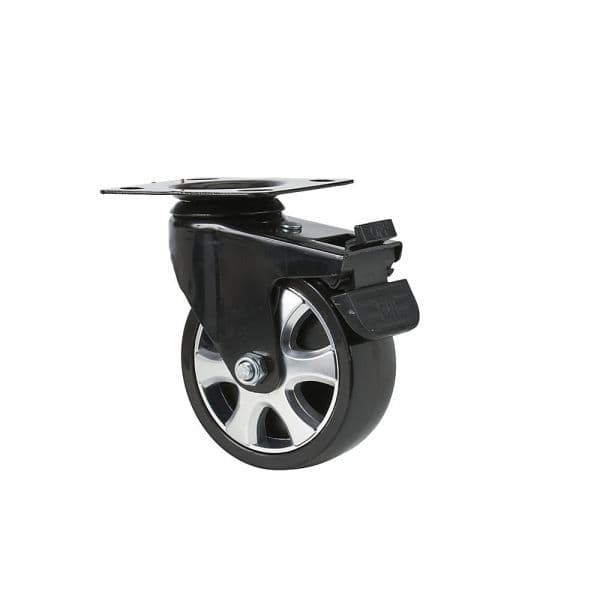 Roda Orientável, para Carro de Ferramentas, Ø 125 mm, com Bloqueio