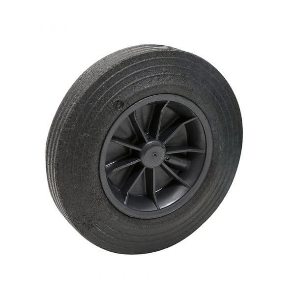 Kaiser+kraft Roda de Substituição para Contentor de Lixo em Plástico, Ø 200 mm, Borracha, Preto Preto - M1322792-315346