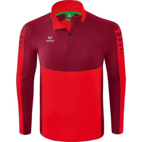 Erima T-Shirt de manga comprida Six Wings Trainingstop 1262212 Vermelho XL