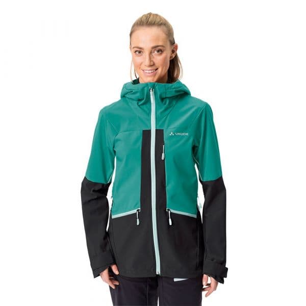 Vaude Monviso Softshell Jacket Verde,Preto 38 Mulher