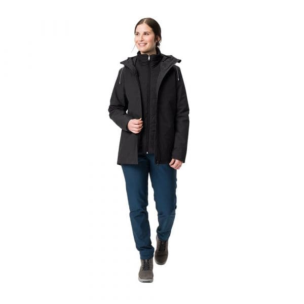 Vaude Mineo 3in1 Detachable Jacket Preto 42 Mulher