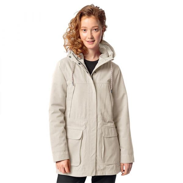 Vaude Manukau Ii Parka Beige 36 Mulher