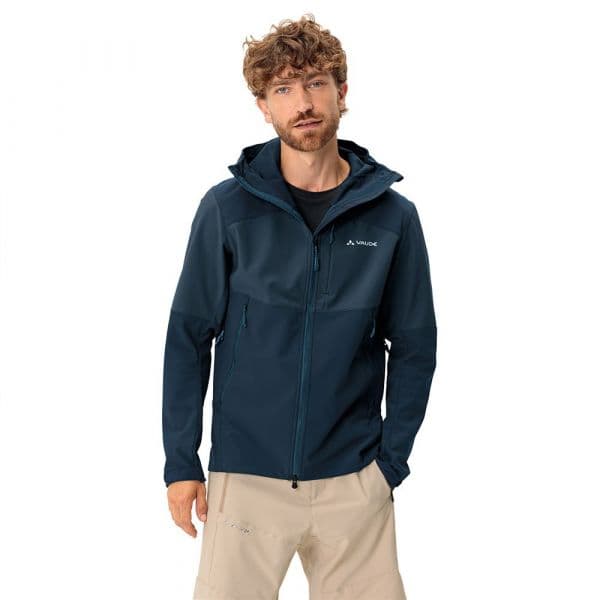 Vaude Roccia Ii Softshell Jacket Azul L Homem