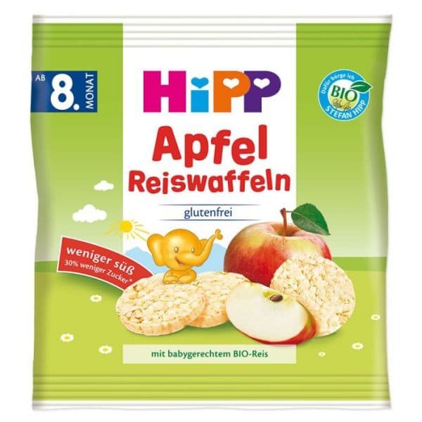 Hipp Galetes de Arroz com Maçã Bio 30g