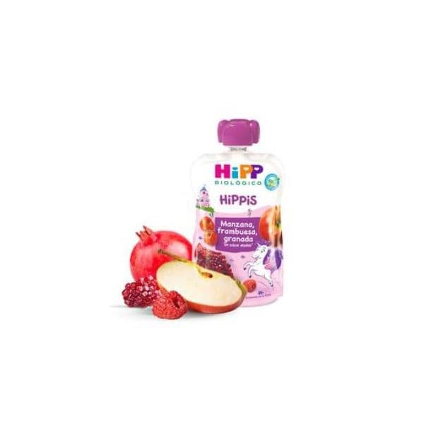 Hipp Puré de Maçã, Framboesa e Romã Bio 100g