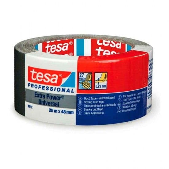 Fita americana preta 25m x 48mm 4612 refª 47048 TESA