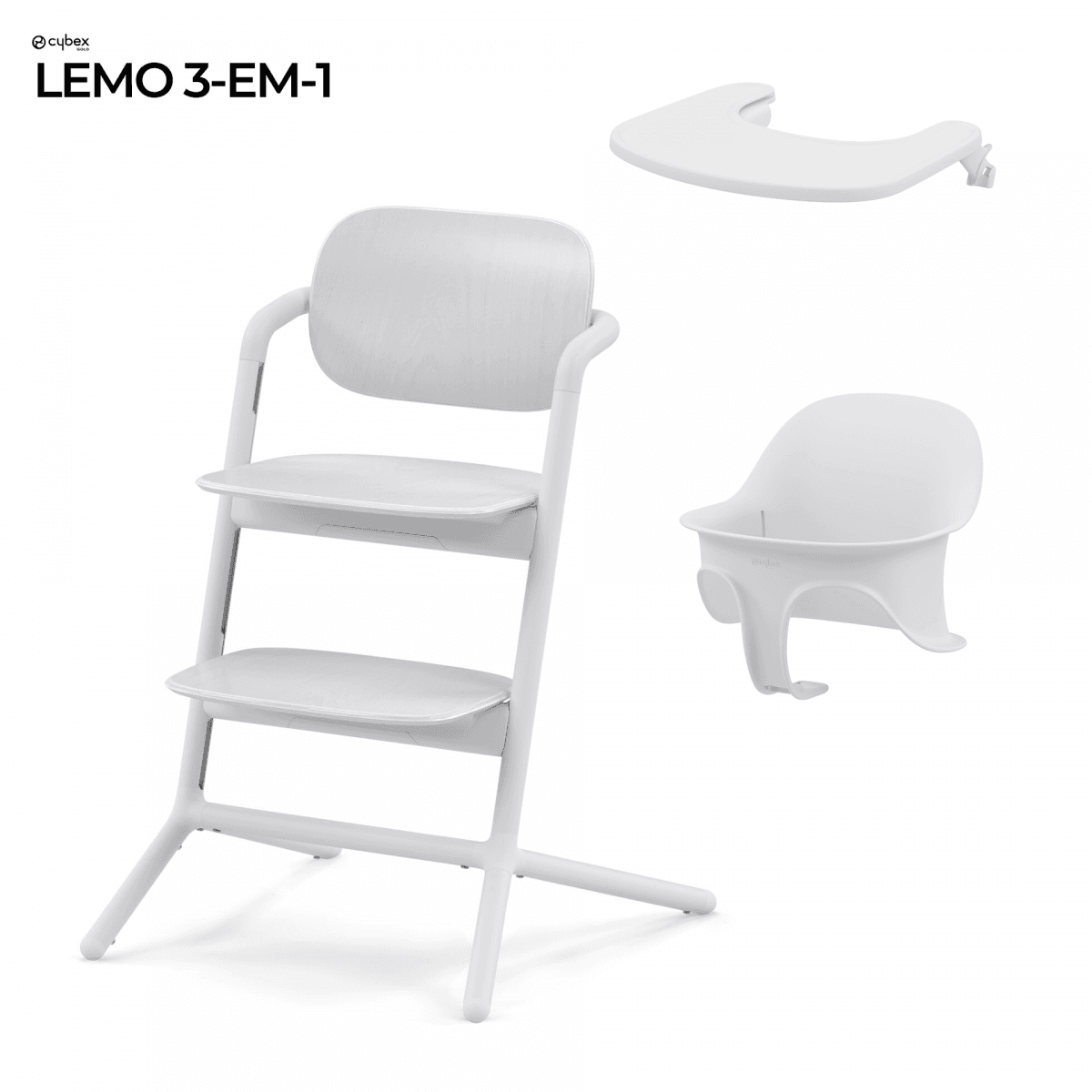 Cybex Lemo Nova Geração 3 em 1 Set All White