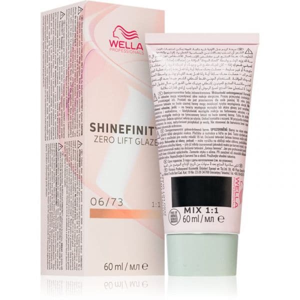 Wella Professionals Shinefinity Zero Lift Glaze Coloração de Cabelo Semi Permanente Tom 06/73 Caramel Chocolate 60ml