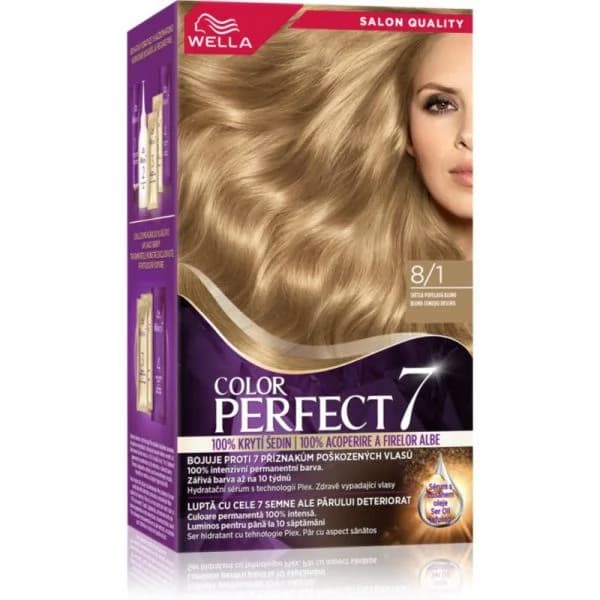 Wella Color Perfect Coloração de Cabelo Tom 8/1 Light Ash Blonde 1 Unidade