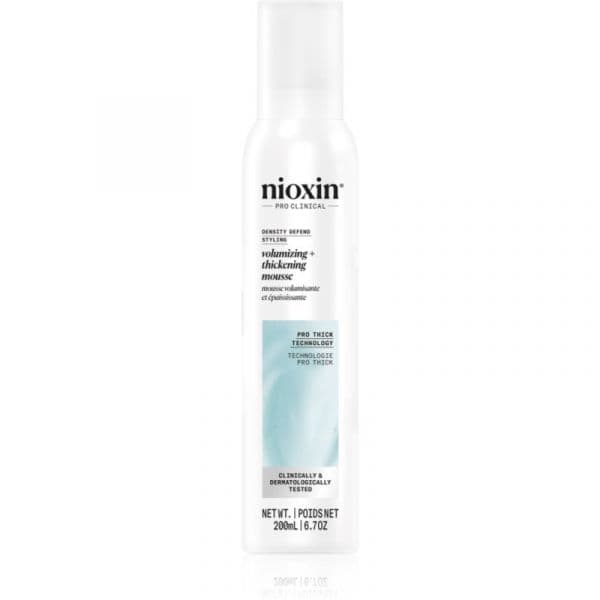 Nioxin Density Defend Styling Volumizing Mousse para Dar Volume Ao Cabelo 200ml