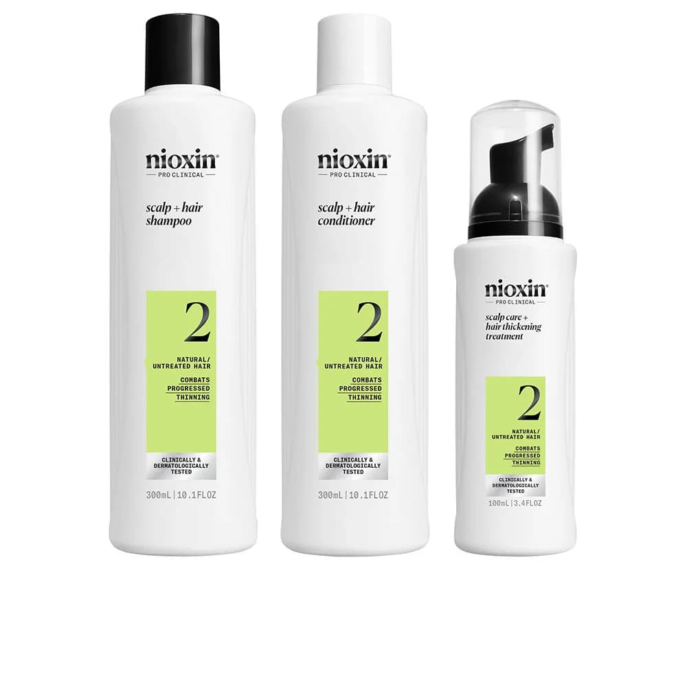 Nioxin Sistema 2 para Cabelo Natural com Perda de Densidade Avançada Pack XXL