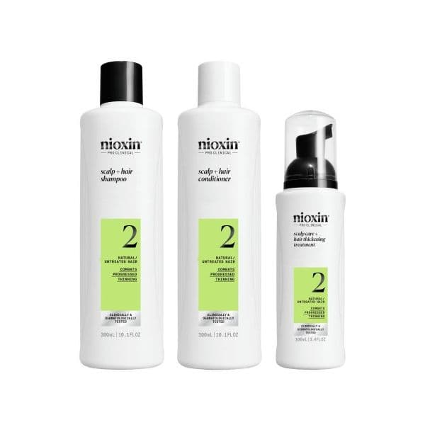 Nioxin Sistema 2 para Cabelo Natural com Perda de Densidade Avançada Pack XXL