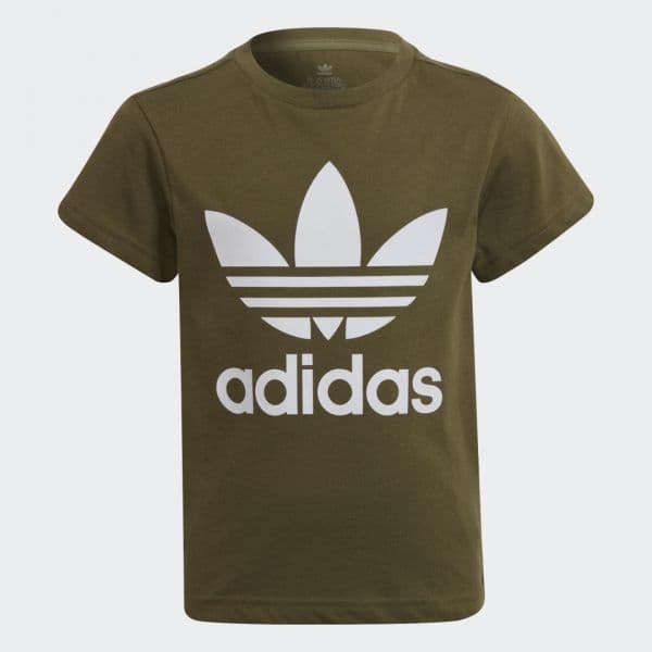 Adidas T-Shirt Trefoil Adicolor Focus Olive / White 110 - HC1984-110