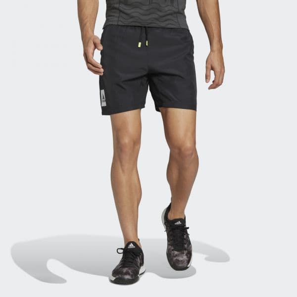 adidas Calções 2-em-1 para Ténis HEAT.RDY Paris Black / White S - 18cm - HG4203-S - 18cm