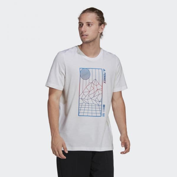 adidas T-Shirt Mountain Fun TERREX White L - H50927-L