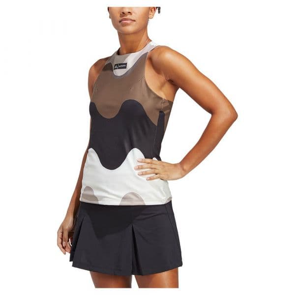 Adidas Premium Sleeveless T-shirt Beige,Branco,Preto XL Mulher