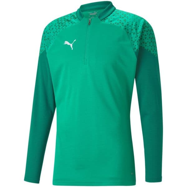 Puma Camisola Teamcup Training 1/4 Zip Top 657982-005 3XL Verde